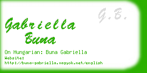 gabriella buna business card